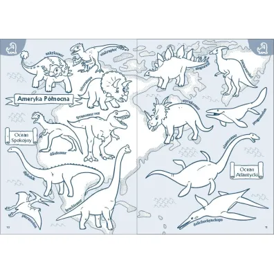 Moja kolorowanka. Atlas �wiata. Dinozaury