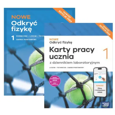 Pakiet NOWE Odkry� fizyk� 1. Podr�cznik i Karty pracy ucznia SMART. Liceum i technikum. Zakres podstawowy. Edycja 2024