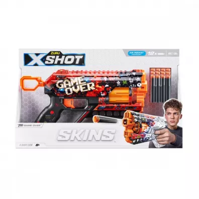 X-SHOT Skins Griefer wyrzutnia 12 strzaek Zuru X-Shot