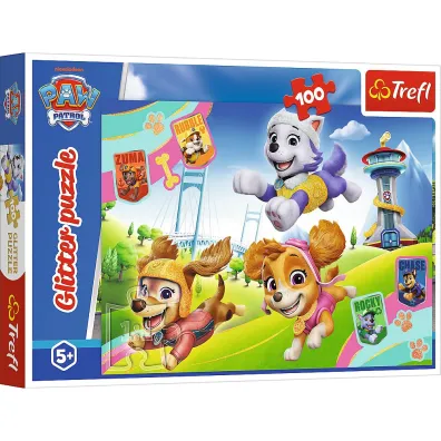 Puzzle 100el brokat Psiaki Paw Patrol TREFL 14835 TR