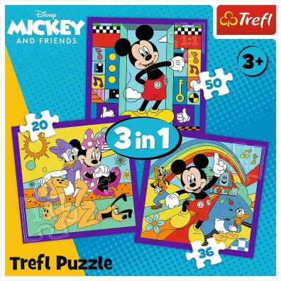 Puzzle 3w1 Miki i jego weso�a ekipa TREFL 34894 TR
