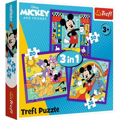 Puzzle 3w1 Miki i jego weso�a ekipa TREFL 34894 TR