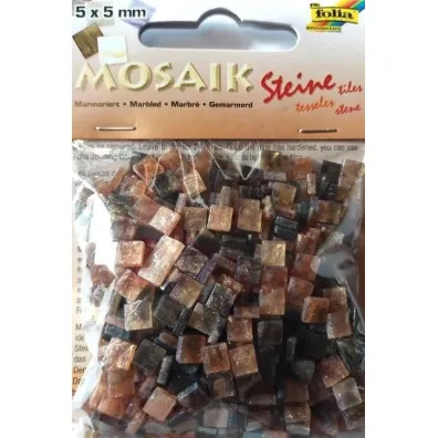 Mozaika kamyczki marmurkowe 5x5mm br�zowa Galeria Hobby