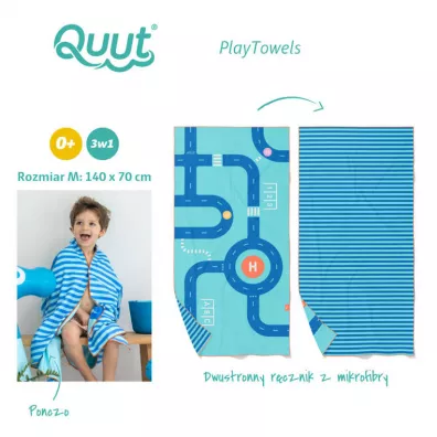 Quut Dwustronny rcznik plaowy PlayTowels M (140 x 70cm) Road