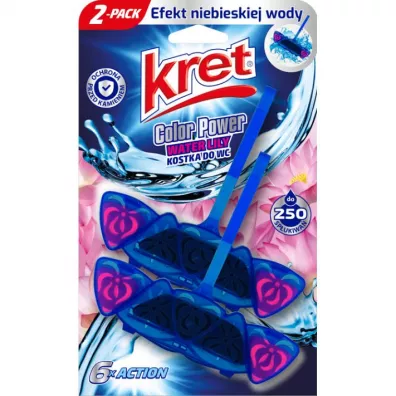 Kret Zawieszka do WC barwi�ca wod� Water Lily 2 szt.
