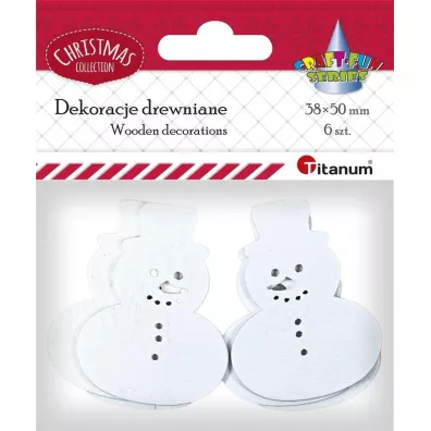 Titanum Drewniane bawanki aurowe 6 szt.