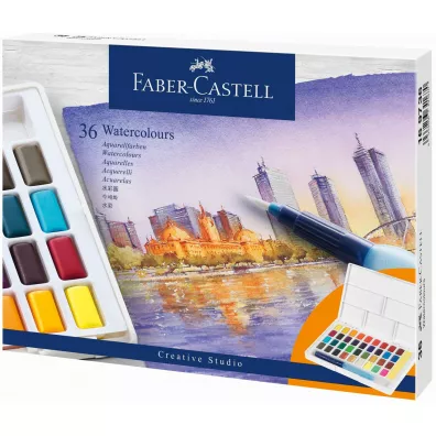 Faber-Castell Farby akwarelowe CS kostki 36 kolor�w