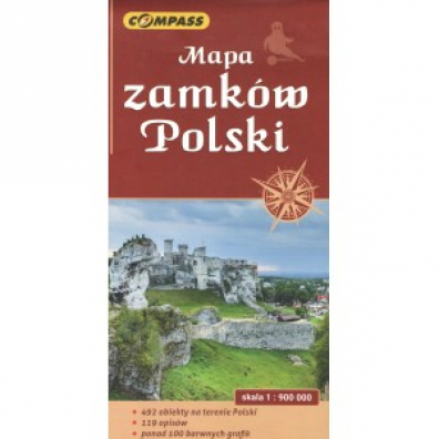 Mapa krajobrazowa Mapa zamkw Polski 1:900 000