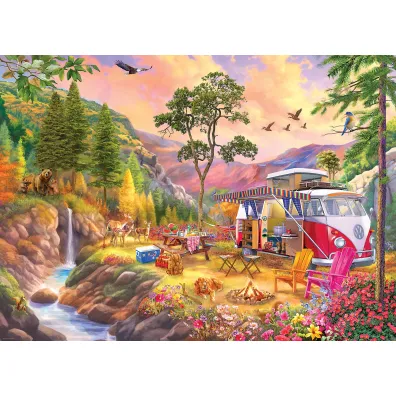 Puzzle 1000 el. VW Bus Camper`s Paradise by Eurographics