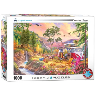 Puzzle 1000 el. VW Bus Camper`s Paradise by Eurographics