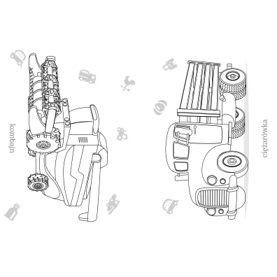 Malowanka A5 Maluszkowe malowanie. Pojazdy na wsi SKRZAT 071931