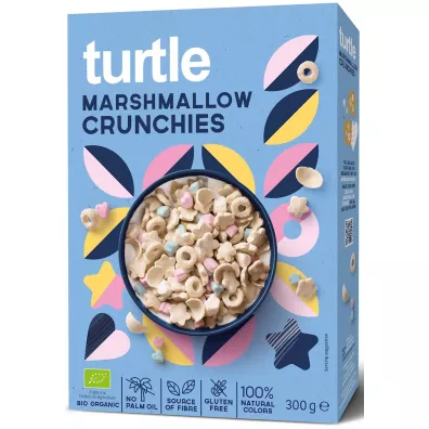 Turtle Chrupki zbo�owe z piankami marshmallow bezglutenowe 300 g Bio
