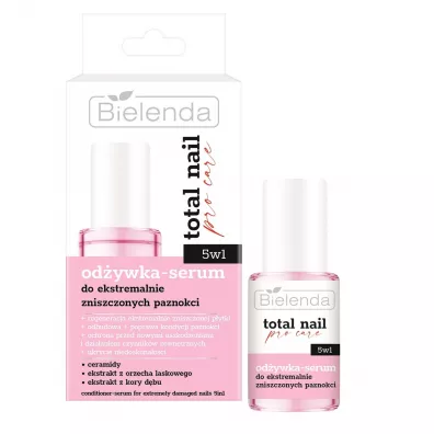 Bielenda Od�ywka-serum do ekstremalnie zniszczonych paznokci 5w1 Total Nail Pro-Care 10 ml