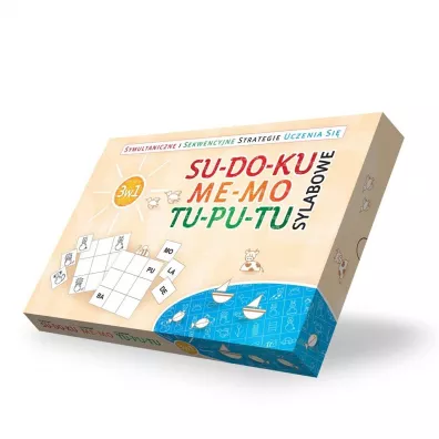 3w1 Su-do-ku, me-mo, tu-pu-tu sylabowe - Agnieszka Bala