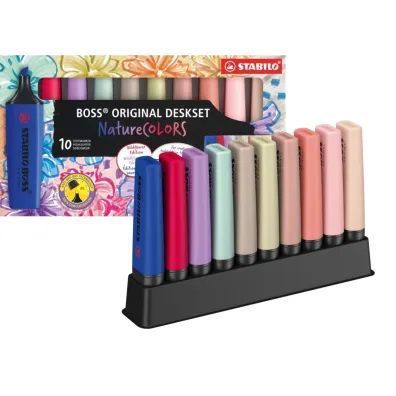 Zakre�lacz 10kolor�w Stabilo Boss 70/10 Nature Colors STABILO 70/10-3-5