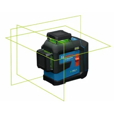 Bosch Laser p�aszczyznowy gll 80-33 g zielony usb-c 1x ba 3,7 v 3,0 ah xl +uchwyt lb 10 + klamra dk 20 walizka