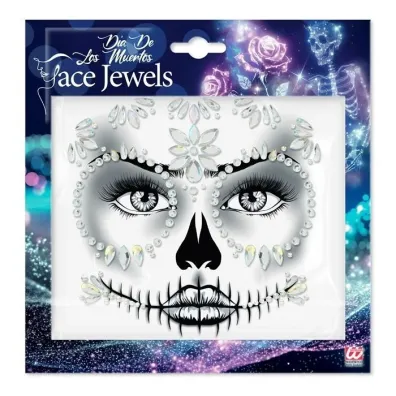 Kryszta�ki na twarz - czaszka Dia De Los Muertos