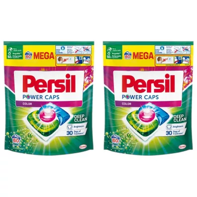 Persil Kapsuki do prania tkanin Power Caps Color Zestaw 2 x 60 szt.