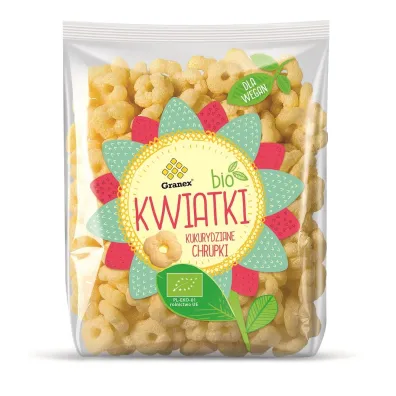 Granex Chrupki kukurydziane kwiatki 80 g Bio