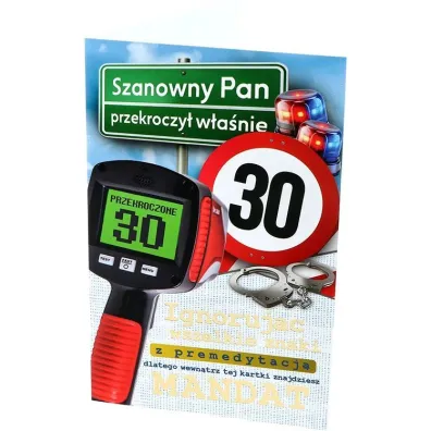 Yeku Karnet Urodziny 30