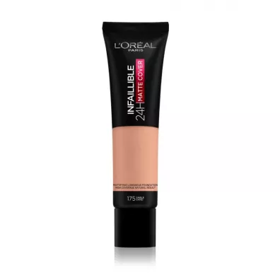 LOreal Paris Infallible 24H Matte Cover Foundation d�ugotrwa�y podk�ad matuj�cy 175 Sand 30 ml