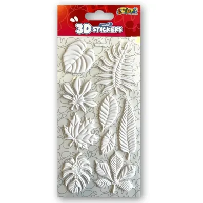 Naklejki 3D Model White Leaves PENMATE