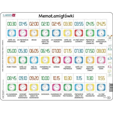 Puzzle Larsen Zegar i czas (maxi) LA-GP5P 36089 Tactic