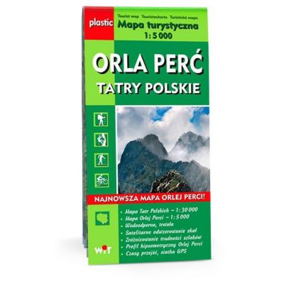 Mapa turystyczna Tatry Polskie, Orla Per 1:5 000