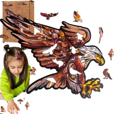 Puzzle drewniane eko 125 el. Orze� karpacki A3 Maksik
