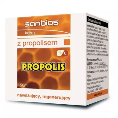 Sanbios Krem do twarzy z Propolisem 50 ml