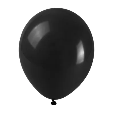 Balony pastelowe czarne 25cm