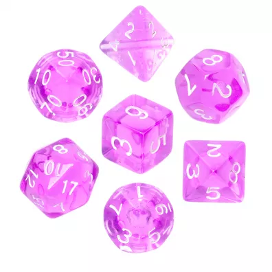Komplet koci RPG - Mini Krysztaowe - Fioletowe Rebel