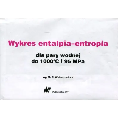 Wykres entalpia-entropia dla pary wodnej do 1000st C i 95 MPa - Michai� Wuka�owicz