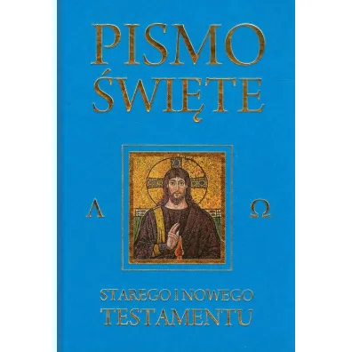 Pismo �wi�te Starego i Nowego Testamentu niebieski - Kazimierz Romaniuk
