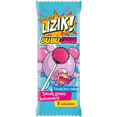 Starpharma LIZIK! BUBUGUM Lizak bez cukru 8 g
