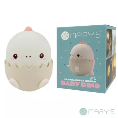 Marys MARY S lampka nocna  LED Baby dino RGB r�owy