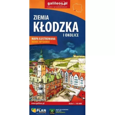 Mapa - Ziemia Kodzka i okolice 1:450 000