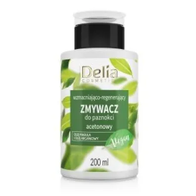 Delia Vegan Zmywacz do paznokci wzmacniaj�co-regeneracyjny z acetonem 200 ml