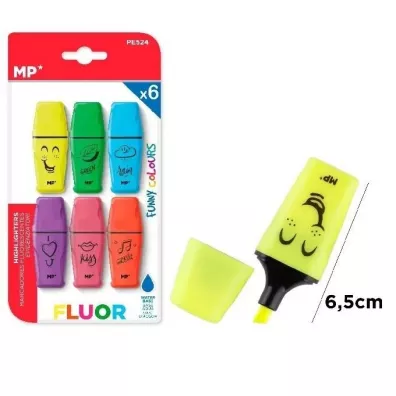Mp Main Paper Zakre�lacz fluorescencyjny mini 6 szt.