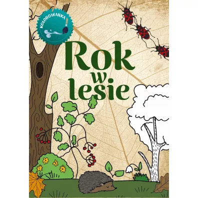 Rok w lesie. Kolorowanka - Gil Wojciech