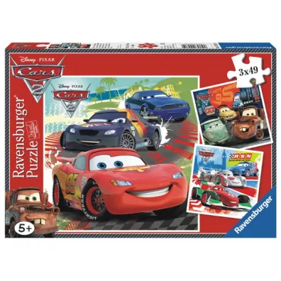 Puzzle 3 x 49 el. Auta 2 Ravensburger