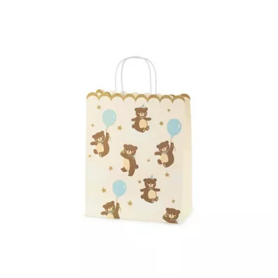 PartyDeco Torebka na prezenty Misie mix 26x32.5x13cm