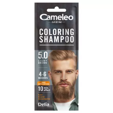 Cameleo Men Coloring Shampoo szamponetka koloryzuj�ca dla m�czyzn 5.0 Jasny Br�z 15 ml