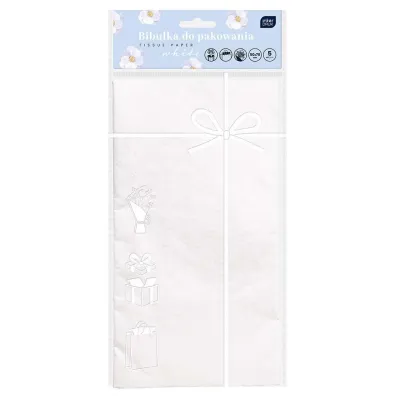 Interdruk Bibu�ka do pakowania prezent�w prezent�w 50x70 cm bia�a