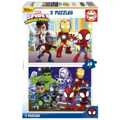 Puzzle 2x48 el. Spidey i Super-Kumple Educa