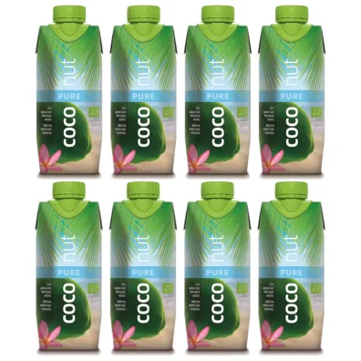 Aqua Verde Woda kokosowa Pure Zestaw 8 x 330 ml Bio