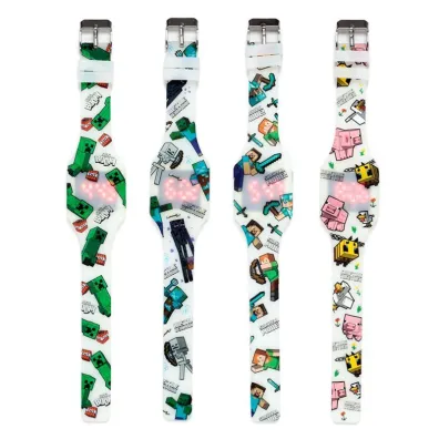 Zegarek cyfrowy silikonowy �wieci Minecraft Puckator