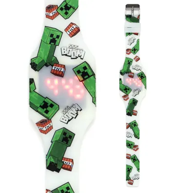 Zegarek cyfrowy silikonowy �wieci Minecraft Puckator