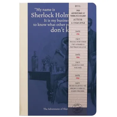 Half Moon Bay Pulteney Press Notatnik A5 linia - Sherlock Holmes
