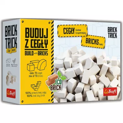 Brick Trick. Refill. Ceg�y zamkowe bia�e 70 szt. 61557